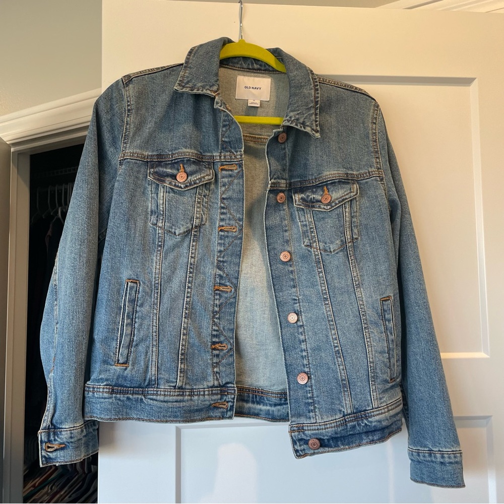 Old Navy Stretch Denim Jacket Size Medium